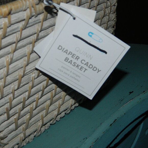 Pottery Barn Kids Quinn Diaper Caddy Basket NWT - Picture 3 of 3